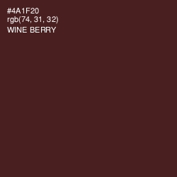 #4A1F20 - Wine Berry Color Image